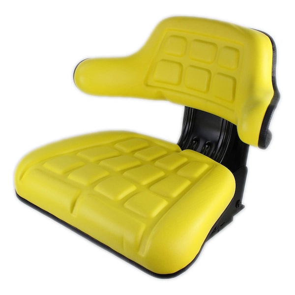 Aic Replacement Parts Yellow Wrap Around Seat Fits John Deere 820 830 920 940 1020 1030 1040 W222YL-NON-ADJUSTABLE - main